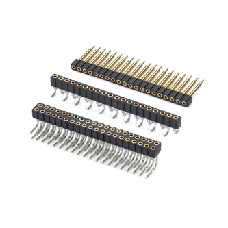 2.0mm单双排90180度SMT 圆孔排母